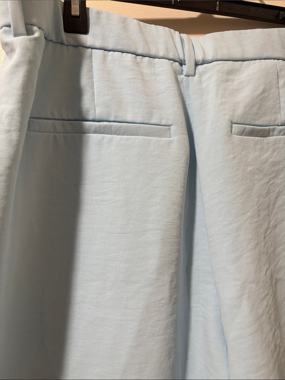 Abercrombie & Fitch Women's Wide Leg Pants in Light Blue - Picture 9 of 9